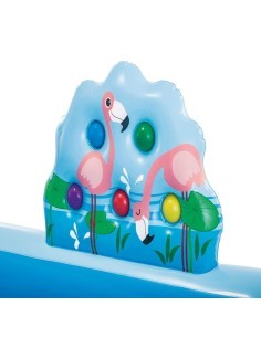 Playcenter Jungle Intex 244x198x71 cm  Piscina Gonfiabile con Scivolo e Giochi per Bambini