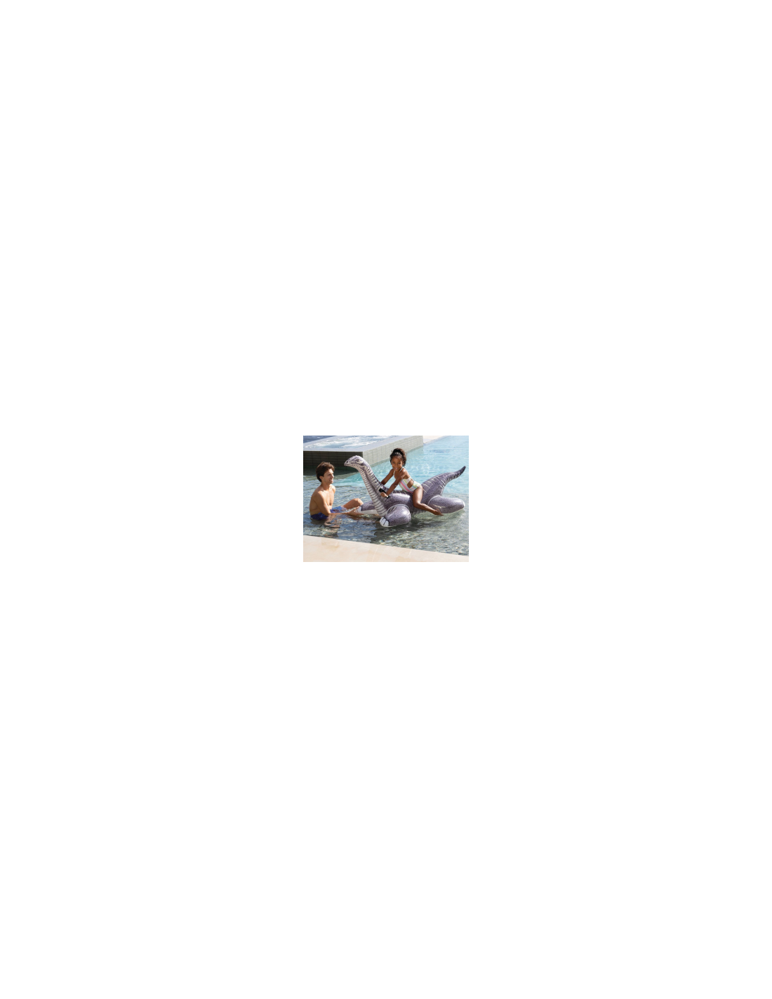 Cavalcabile Brontosauro Intex 178x94 cm, Gonfiabile per Bambini, Resistente e Sicuro, Perfetto per Mare e Piscina