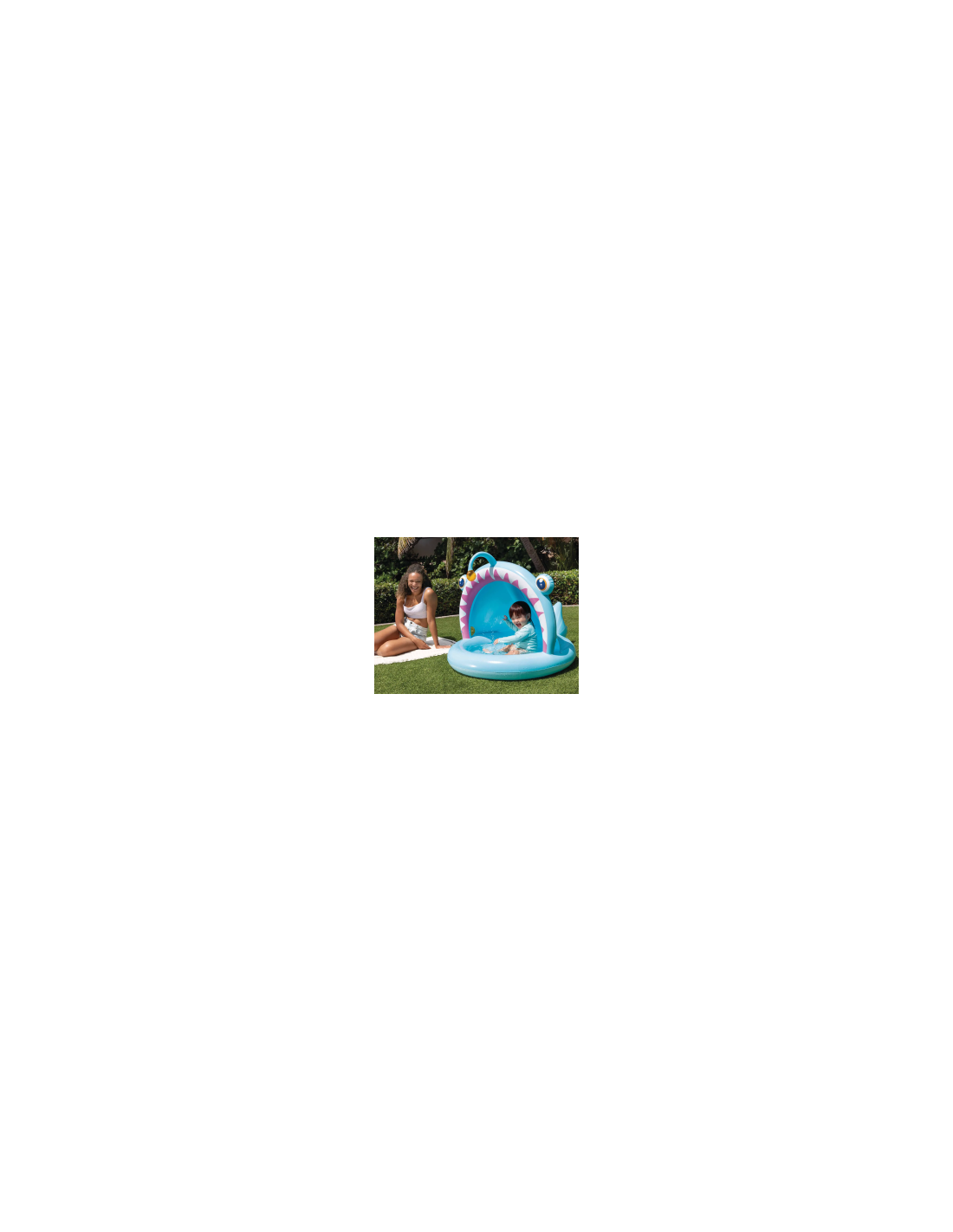 Piscina Baby Rana Pescatrice Gonfiabile 127x102x86 cm