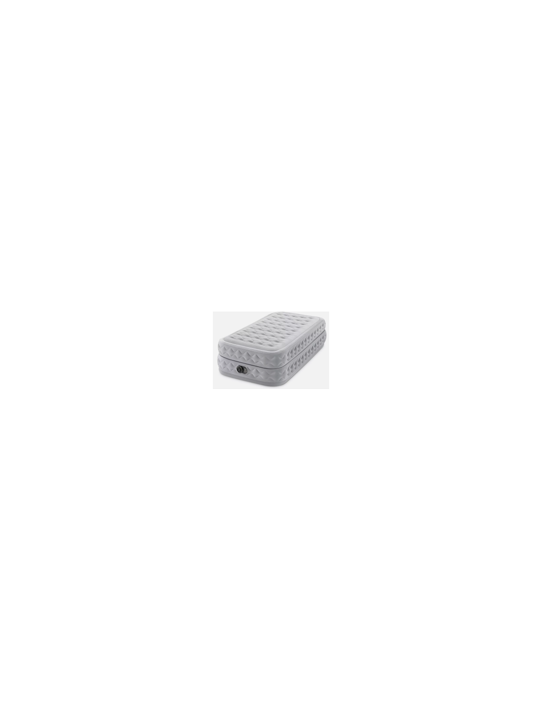 Intex Materasso Singolo Dura-Beam Supreme, 99x191x51 cm, Con Pompa Elettrica, Comfort e Stabilità, Vellutato