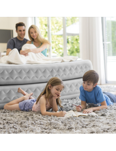 Intex Materasso Singolo Dura-Beam Supreme, 99x191x51 cm, Con Pompa Elettrica, Comfort e Stabilità, Vellutato