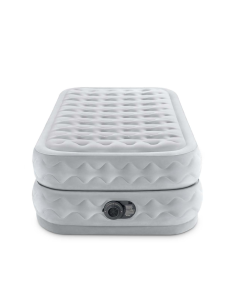 Intex Materasso Singolo Dura-Beam Supreme, 99x191x51 cm, Con Pompa Elettrica, Comfort e Stabilità, Vellutato