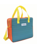 FA.BO.SS, Borsa Termica Puffy, 16 Litri, Colori Assortiti, Arancione, Blu, Isolamento Termico, Facile da Pulire