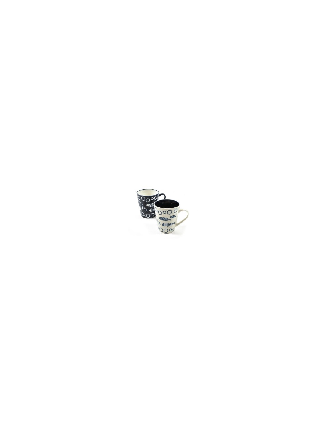 TAZZA 23410 DECORO MARE 340ML ASSORTITO PORCELLANA