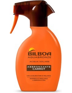 Bilboa Aquabronze Abbronzante Carrot, Acqua Solare Abbronzante, 250 ml