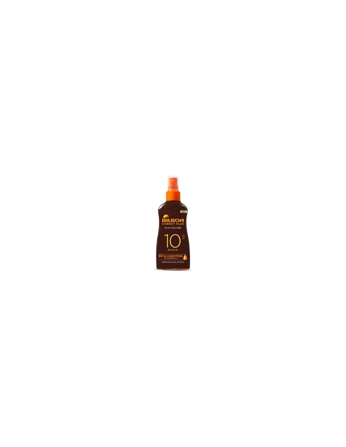 Bilboa Carrot Plus, Olio Solare Spray SPF 10, Olio Abbronzante Corpo - 200 ml
