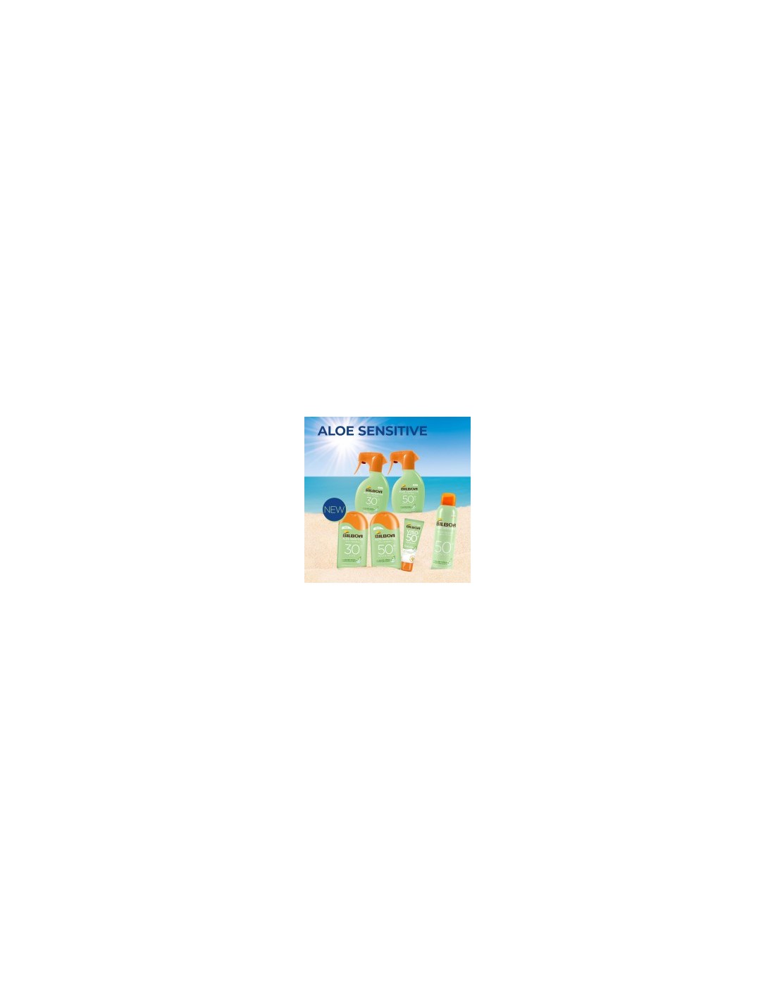 Bilboa, Protezione Solare Corpo Aloe Sensitive SPF 50+, Latte Solare Alta per Pelli Sensibili, 200 ml