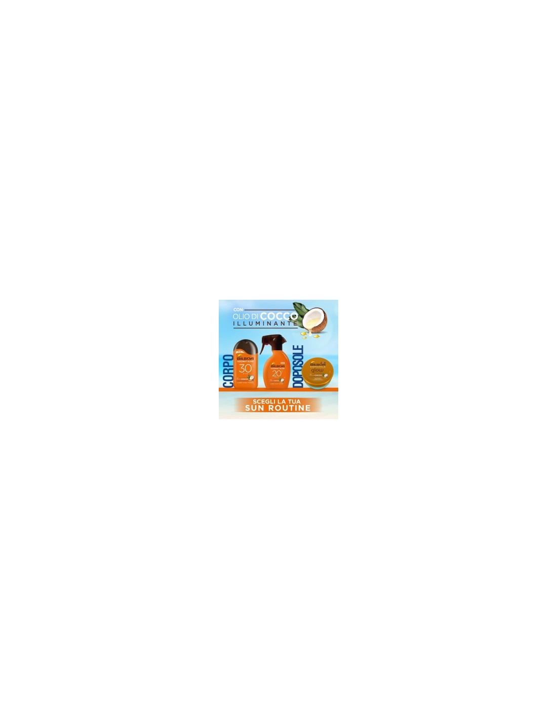 Bilboa, Trigger Solare Coconut Glow SPF 20, Crema Solare Spray con Olio di Cocco e Vitamina E, 250 ml
