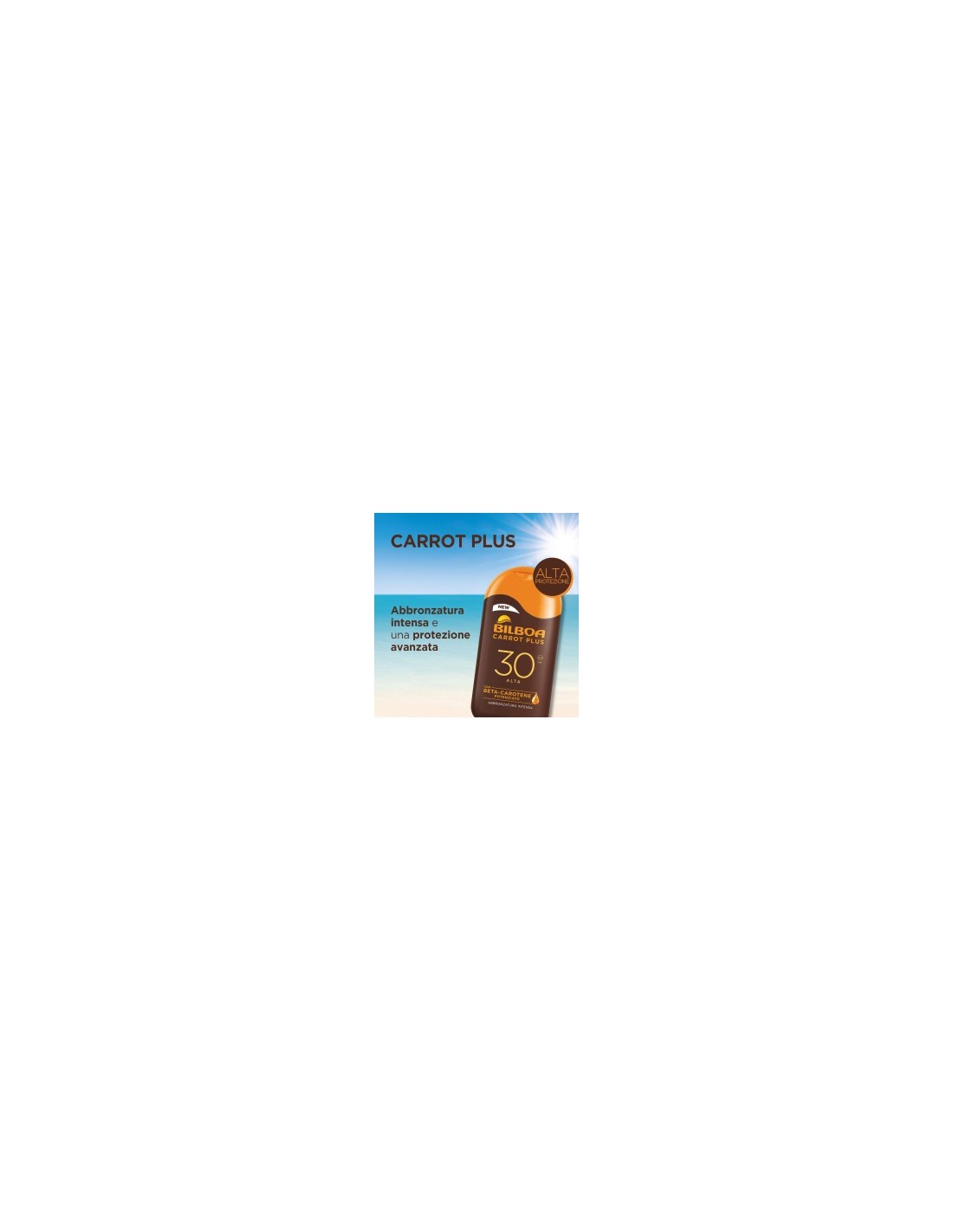 Bilboa - Latte Solare Protettivo Viso e Corpo SPF 30 con Vitamina C - Ideale per Pelli Sensibili - Flacone da 200 ml