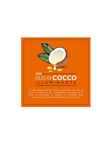 Bilboa, Latte Solare Coconut Glow SPF 15, Crema Solare con Olio di Cocco e Vitamina E, Leggera sulla Pelle, 200 ml