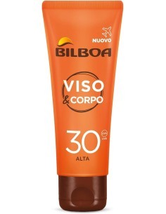 Bilboa, Viso&Corpo, Crema Viso e Corpo con Protezione SPF 30 - Formato da Viaggio da 75 ml