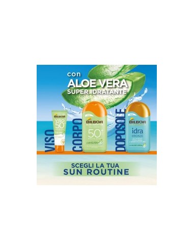 Bilboa, Protezione Solare Viso Aloe Sensitive SPF 50+, Crema Solare Alta per Pelli Sensibili, 50 ml