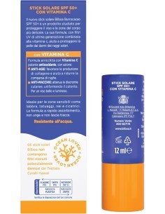 Bilboa Stick Solare SPF 50+ con Vitamina C, ideale per le zone sensibili come labbra, tatuaggi, nei e cicatrici, 12ml 2