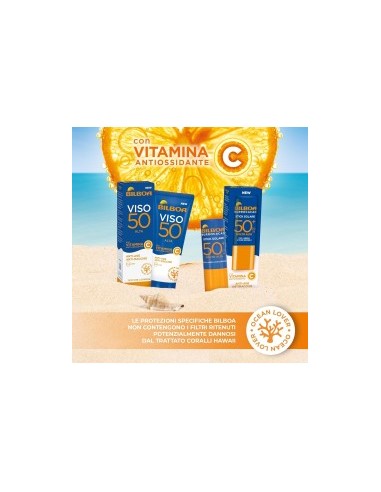 Bilboa Stick Solare SPF 50+ con Vitamina C, ideale per le zone sensibili come labbra, tatuaggi, nei e cicatrici, 12ml