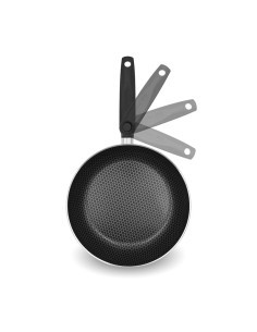 Bis padelle per induzione 24 e 28 cm con manico pieghevole AM Bee