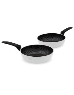 Bis padelle per induzione 24 e 28 cm con manico pieghevole AM Bee