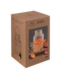 Dispenser per bevande in vetro Mona 3,8 litri 2