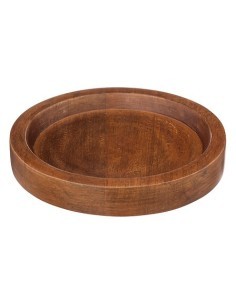 Secchiello per champagne in legno di mango nero