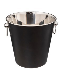 Secchiello per champagne in legno di mango nero