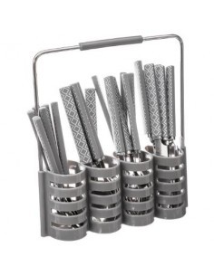 SERVIZIO 24 POSATE CON STAND TORTORA 150005 su TreG Ingrosso