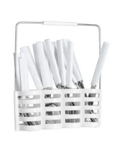 SERVIZIO 24 POSATE CON STAND BIANCO 150005B su TreG Ingrosso