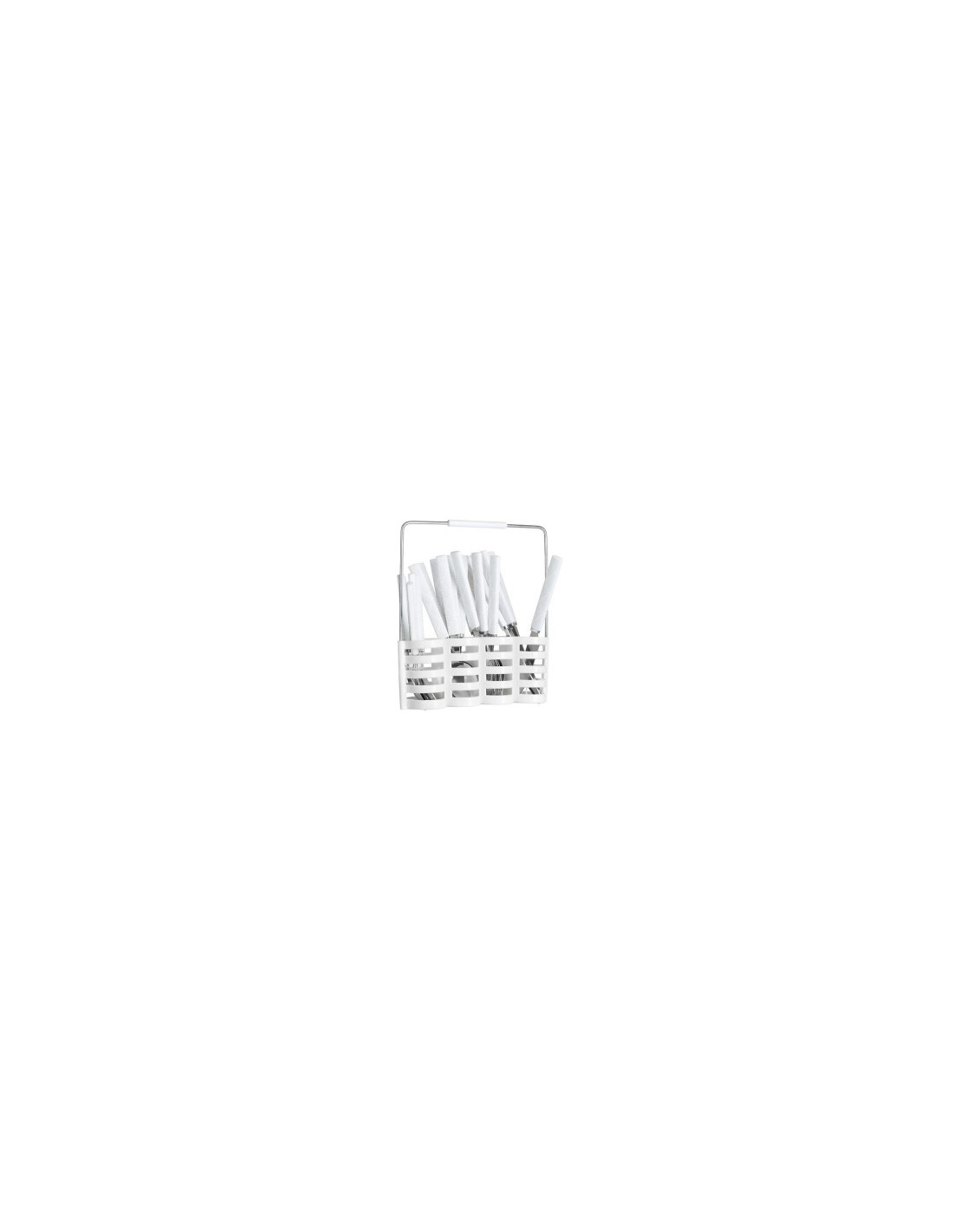 SERVIZIO 24 POSATE CON STAND BIANCO 150005B su TreG Ingrosso