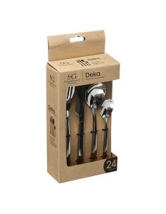 SERVIZIO 24 POSATE ACCIAIO INOX su TreG Ingrosso