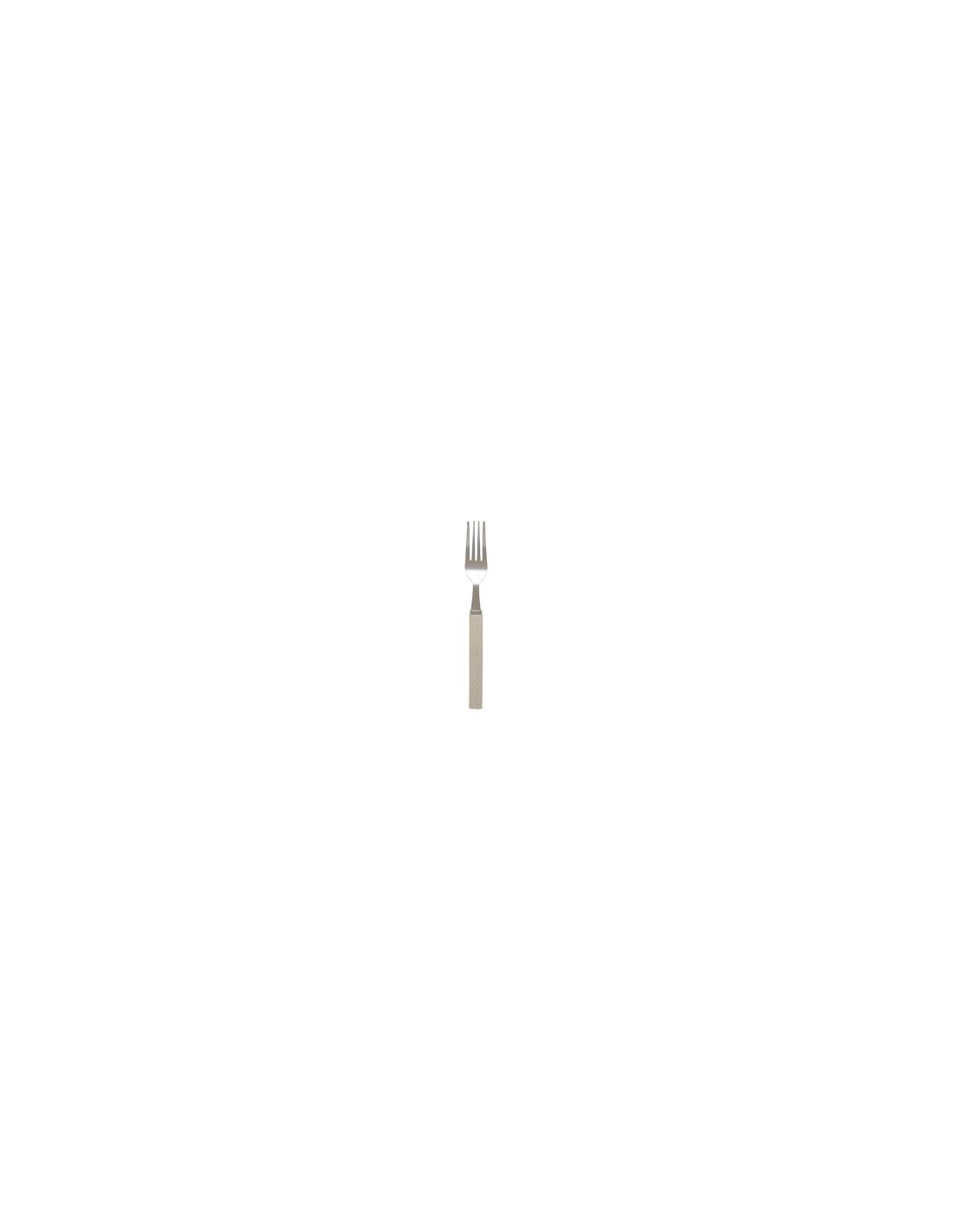 Set di posate 24 pezzi Geo in plastica con supporto beige