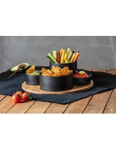 SET APERITIVO 176917 CON VASSOIO BAMBOO su TreG Ingrosso
