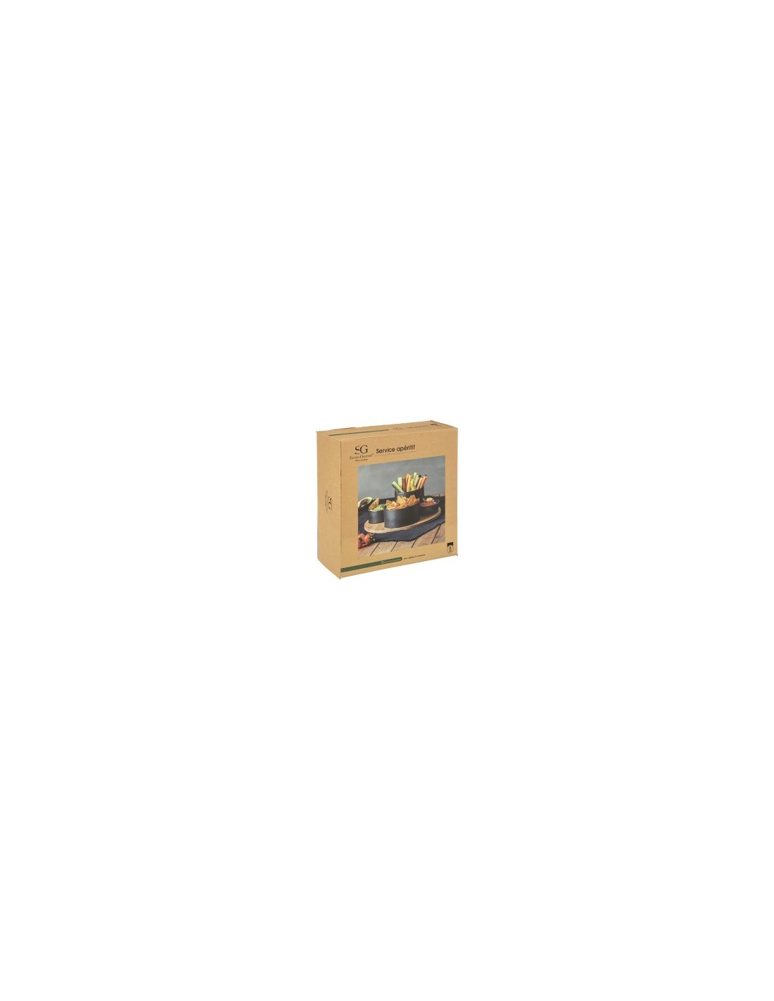 SET APERITIVO 176917 CON VASSOIO BAMBOO su TreG Ingrosso