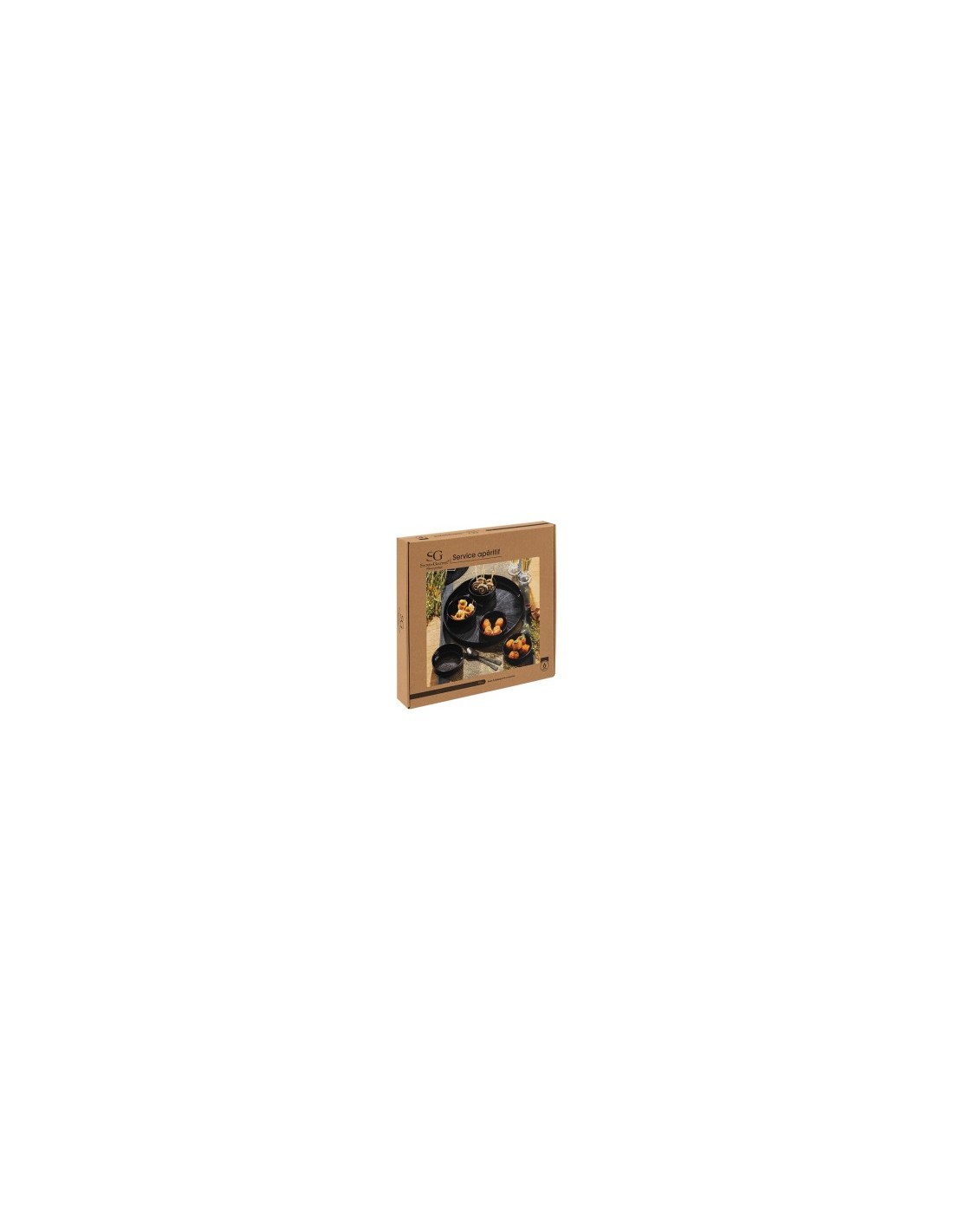 Set aperitivo Astra 6 pezzi nero