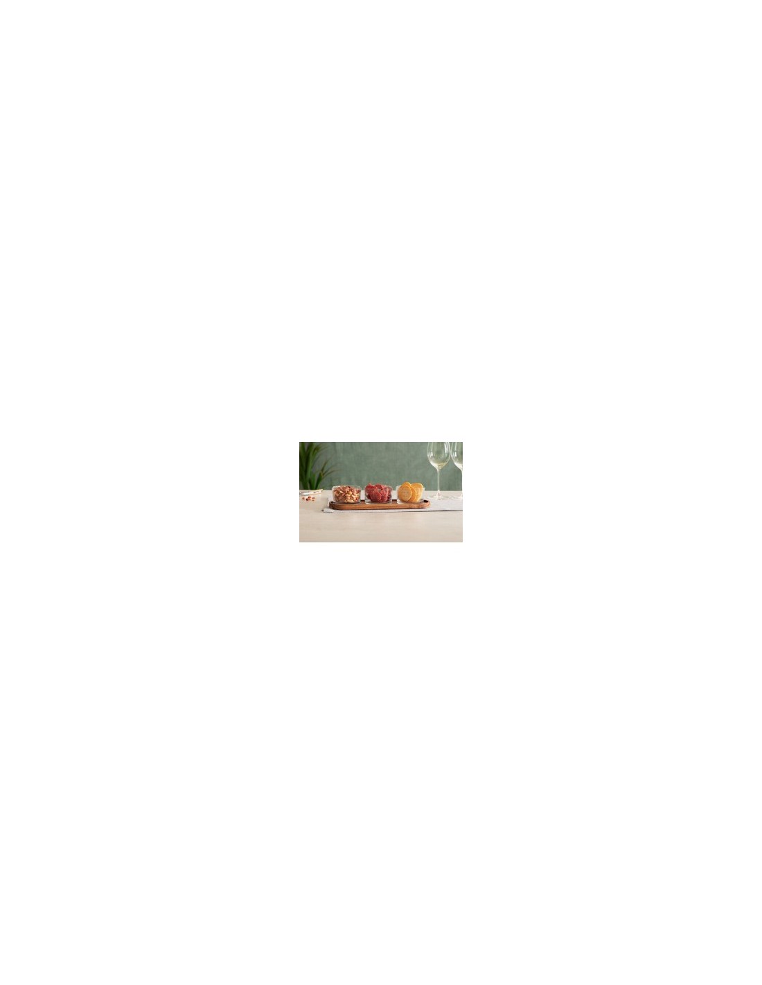 Set aperitivo Nala 4 pezzi marrone