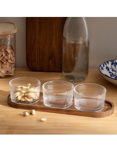 Set aperitivo Nala 4 pezzi marrone