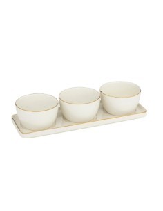 Set da aperitivo Arya 4 pezzi in ceramica