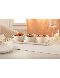 Set da aperitivo Arya 4 pezzi in ceramica