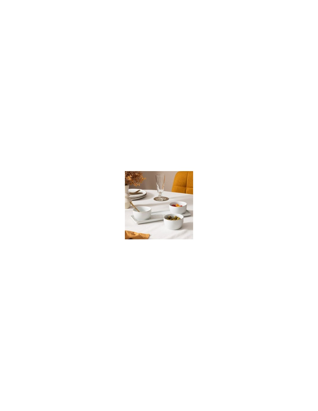 Set da aperitivo Arya 4 pezzi in ceramica