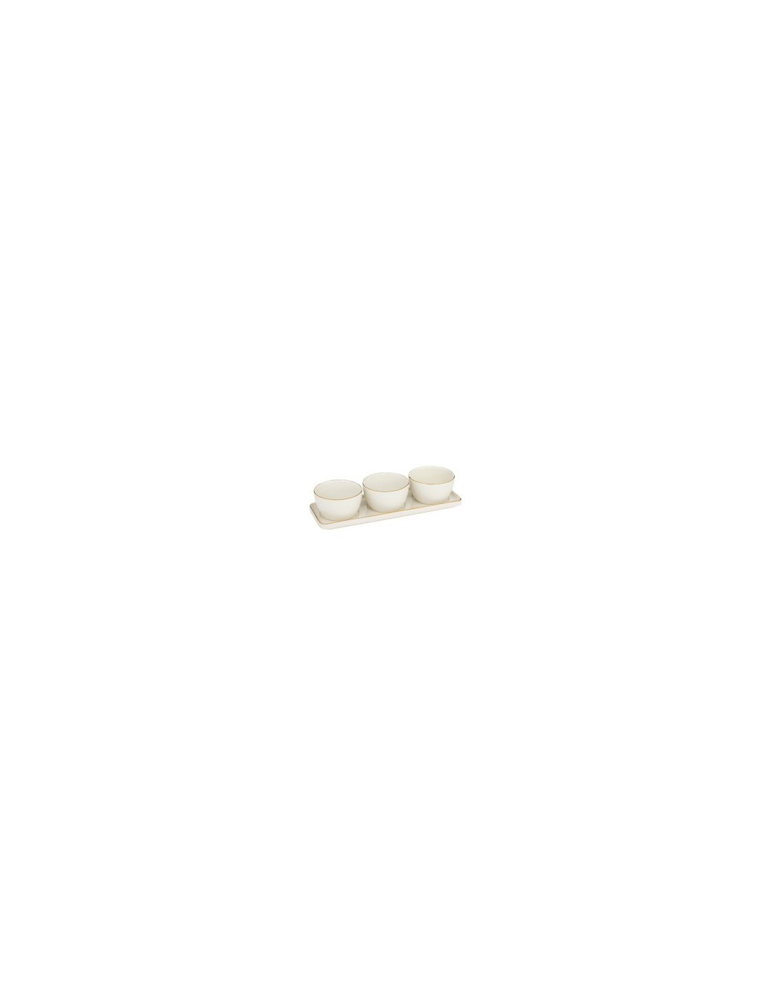 Set da aperitivo Arya 4 pezzi in ceramica