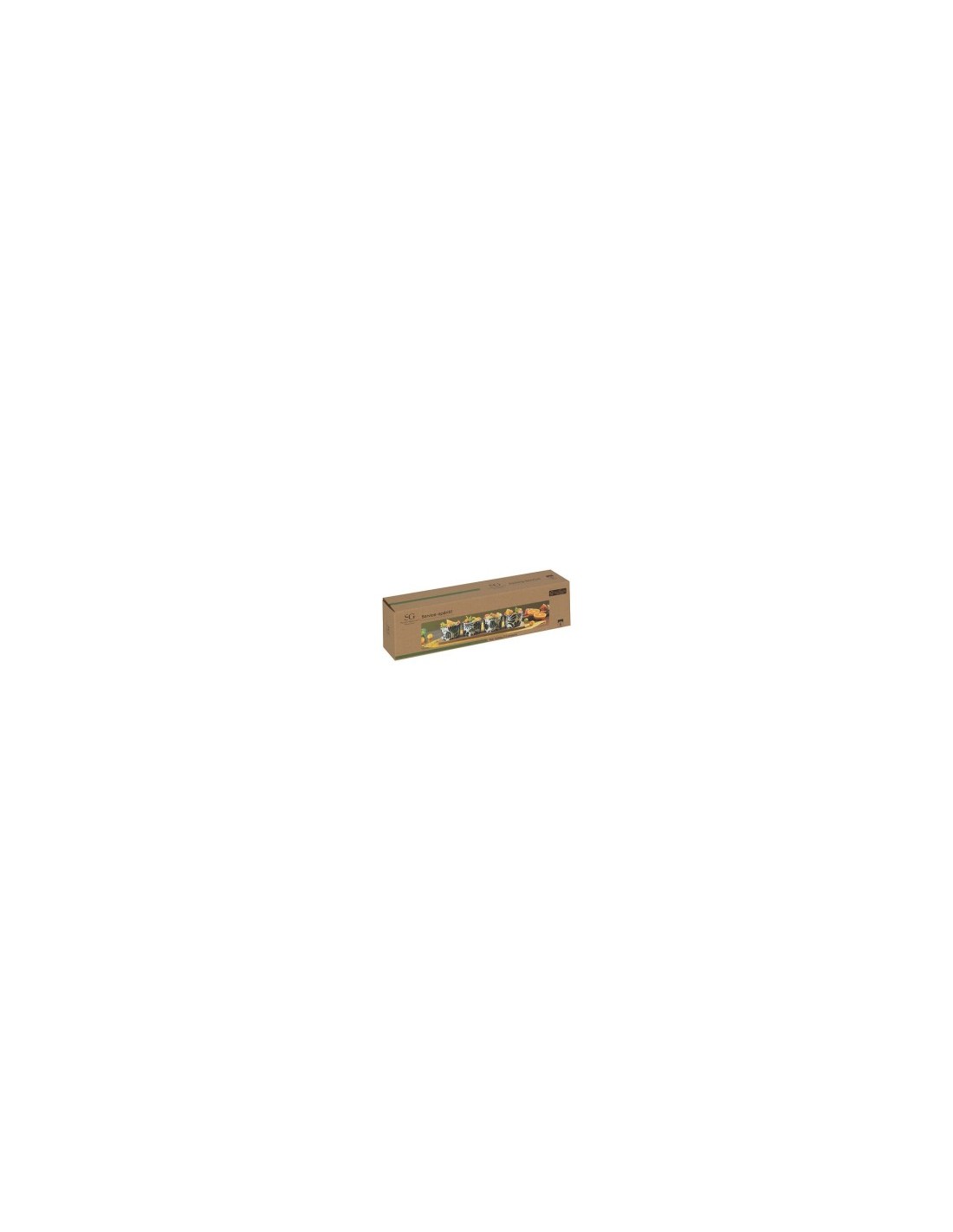 Set aperitivo Twisted Lime 5 pezzi con vassoio rettangolare in acacia
