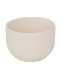 Servizio aperitivo 4 pezzi, vassoio in acacia, coppette in new bone china, bianco, collezione Elegance, diametro 19,5 cm