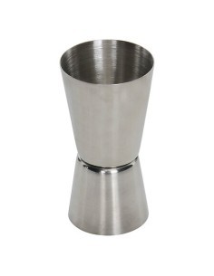Set cocktail Jules, trasparente, acciaio inox e vetro, con vassoio MDF, collezione Sky Lounge, 31,5x12,2x23,5 cm