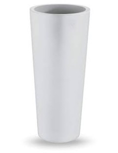 VASO FIORIERA TONDO IN RESINA H.85 CM VECA