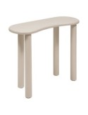 Consolle Olao, L. 100 cm, P. 40 cm, A. 80 cm, pino e MDF avorio