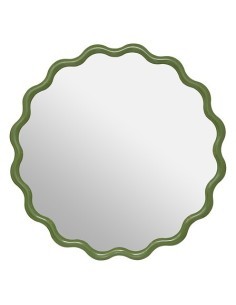 Set 3 specchi rotondi ondulati Judy, plastica, L. 50 cm, P. 1,8 cm, A. 50 cm