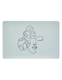 Tovaglietta Viso 45x30 cm in PU, colori assortiti, moderna e lavabile, fantasia astratta