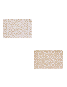 Tovaglietta Leopardi, 45 x 30 cm, PU, Blanc, Moka, Assortita