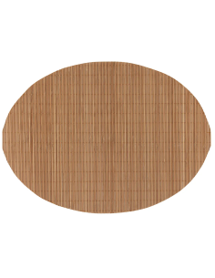 Tovaglietta ovale 48 x 35 cm in bambù naturale