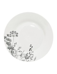 Set di stoviglie 18 pezzi Bianco Floreale