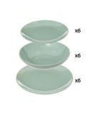 Set di stoviglie 18 pezzi Colorama verde menta