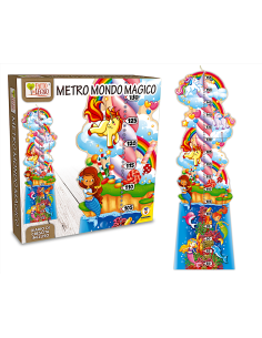 METRO FANTASY 80 CM PIEGHEVOLE- FATTO DI LEGNO -DECORAZIONE CON ANIMALI