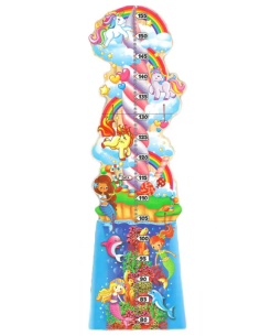 METRO FANTASY 80 CM PIEGHEVOLE- FATTO DI LEGNO -DECORAZIONE CON ANIMALI